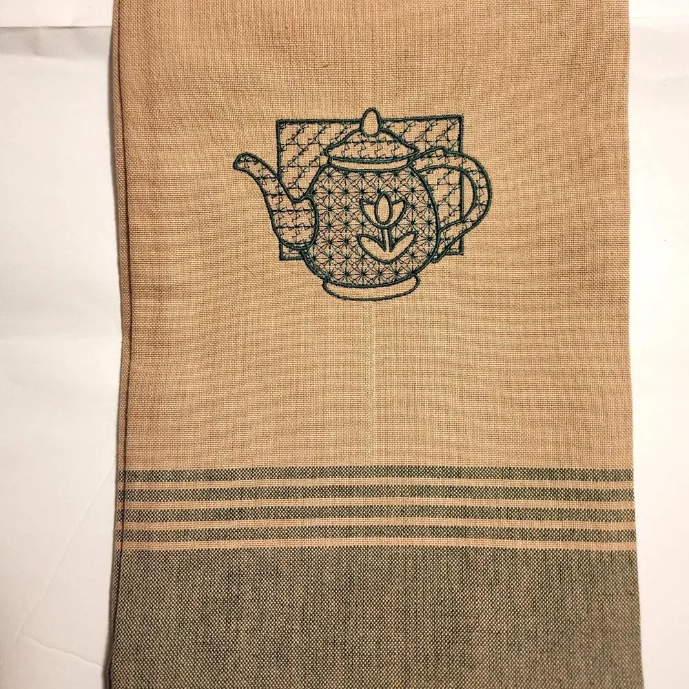 Lot of 10 Plaid Homespun 100% Cotton Towels Indo - U.S. Sales 26 L x 24 W